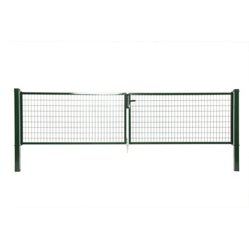 Napoli dubbele poort groen 150x2x150cm RAL6005