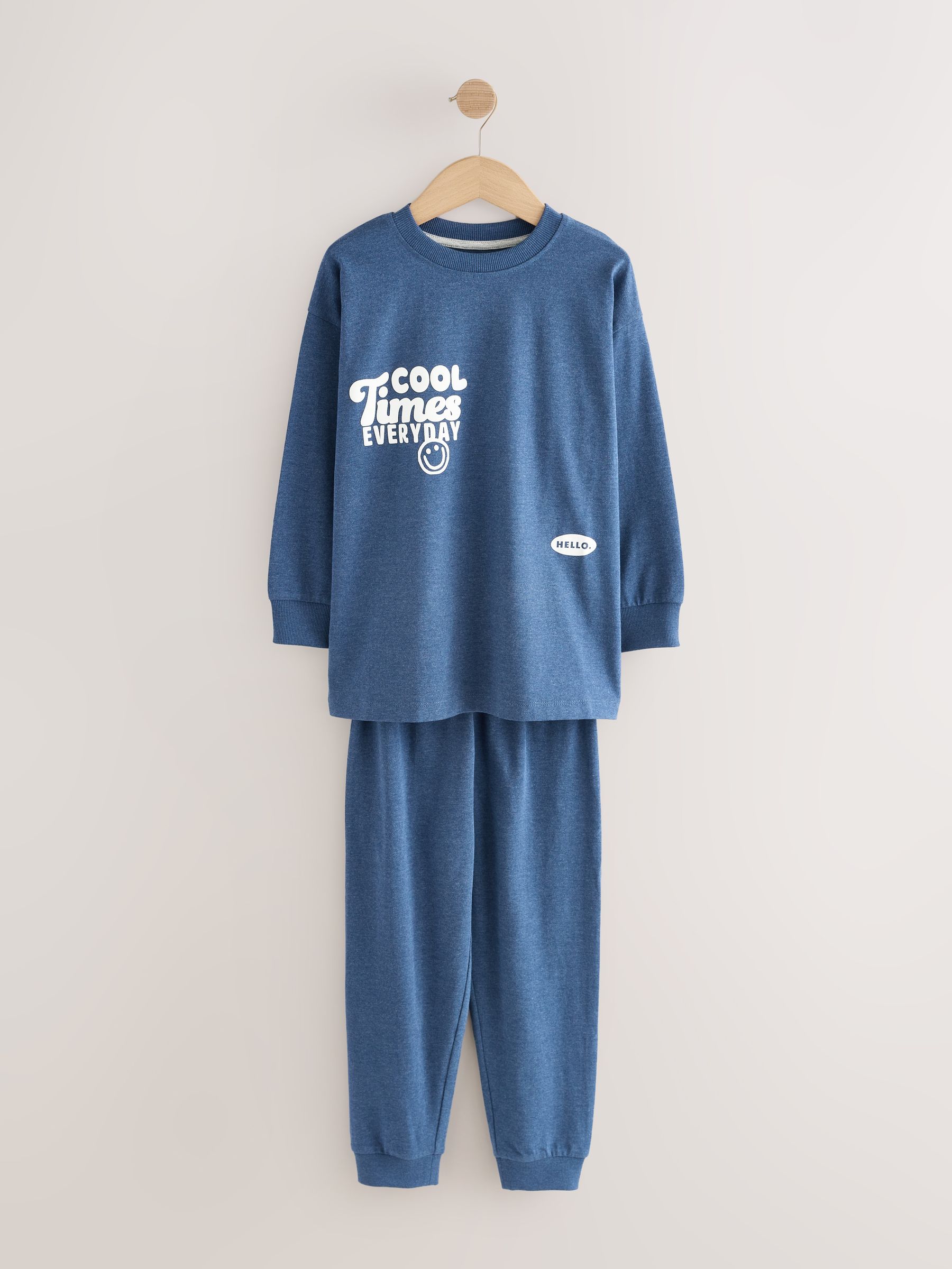 Navy Cool Times - Snuggle Fit Single Pyjamas (1.5-9yrs)