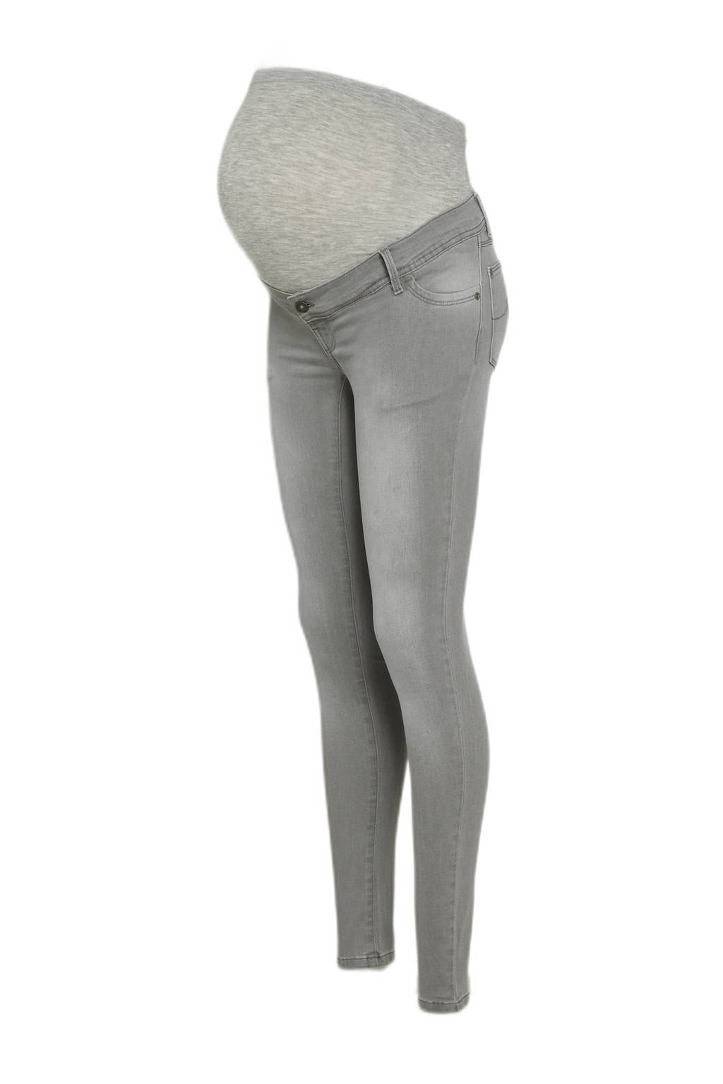 LOVE2WAIT super skinny zwangerschapsjeans grijs