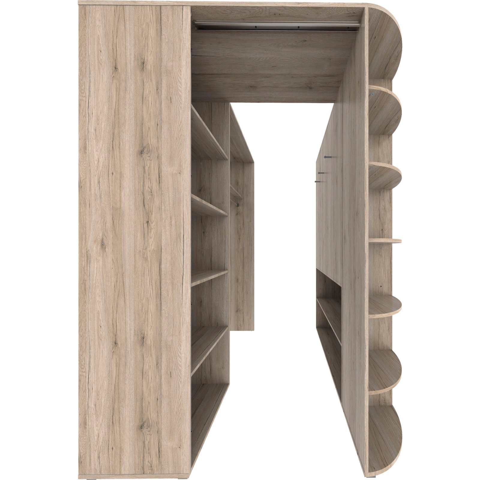 Eckschrank Cara sanremo graphit 124 x 199 x 148 cm