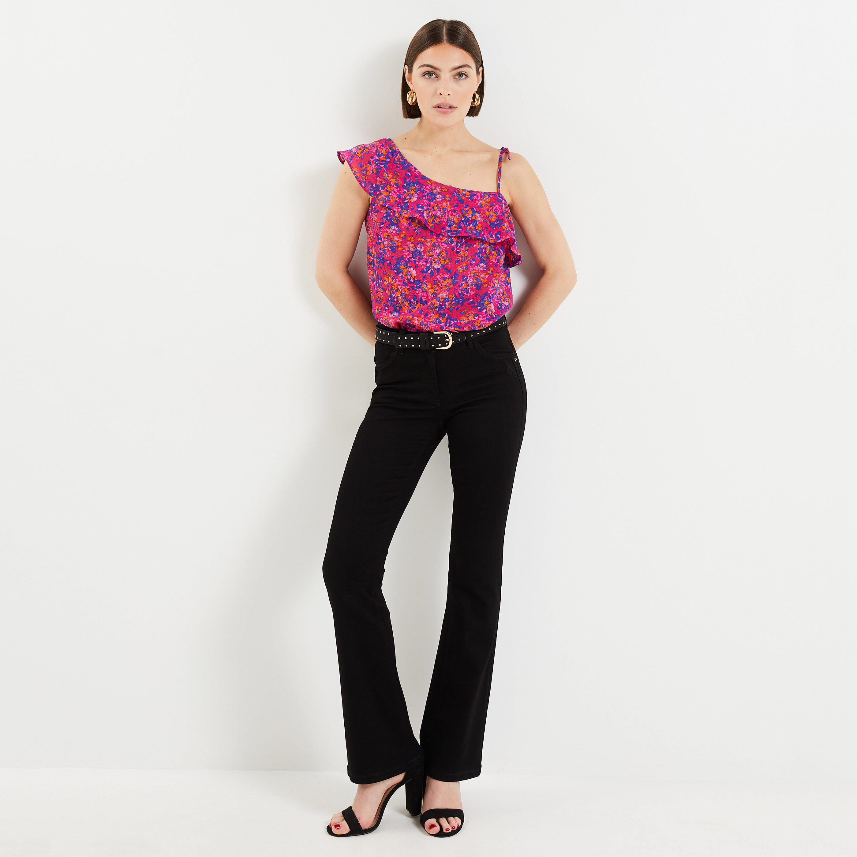 Top one shoulder femme - IMPRIME