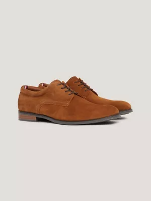 Sapatos Derby de camurça com cadarço