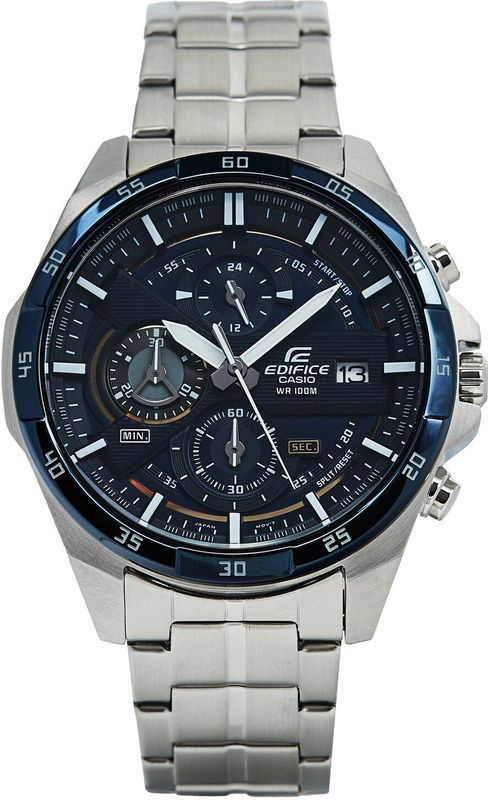 Casio - Edifice - Chronograaf Horloge - Zilver - Roestvrijstaal - Waterbestendig tot 10 Bar