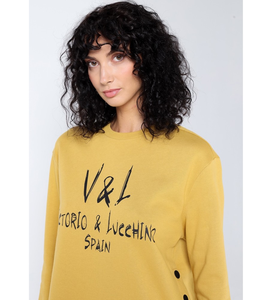Moletom Victorio & Lucchino, V&L com estampa de grãos amarelos