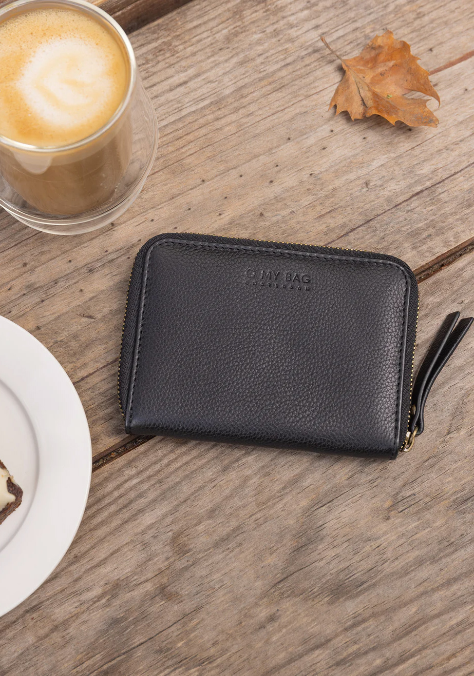 O My Bag Portemonnaie Robbie Wallet Soft Grain Black