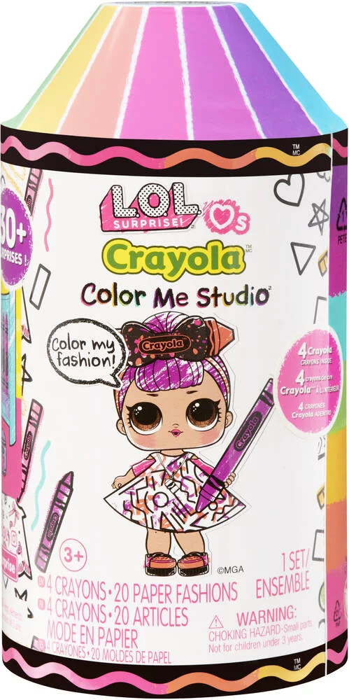 LOL SURPRISE - LOVES CRAYOLA COLOR ME STUDIO POUPEE 7.5 CM