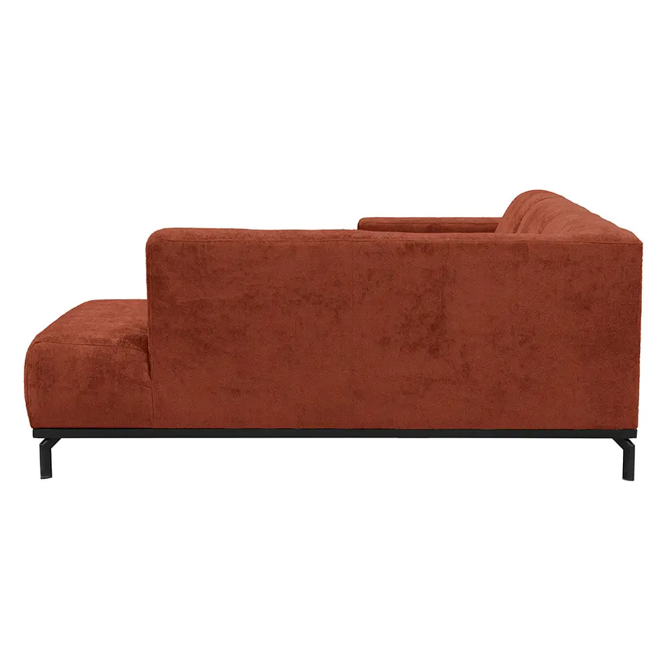 Hoekbank Lola rechts - terracotta