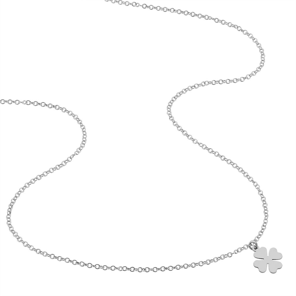 Collier Naomie Argent Blanc