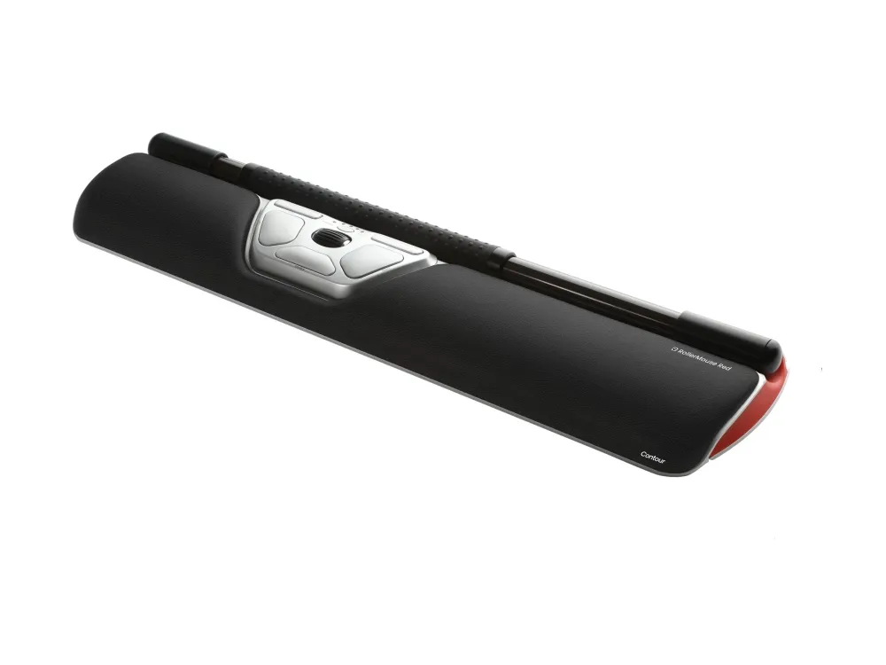 Contour RollerMouse Red - Centreret mus - ergonomisk - 7 knapper - trådløs - Bluetooth