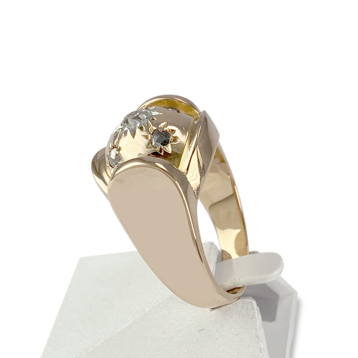 Bague d'occasion or 750 jaune diamants
