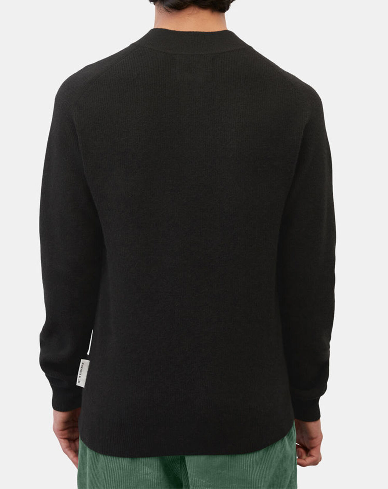 Marc O'Polo Pull en Laine & Coton à boutons noir