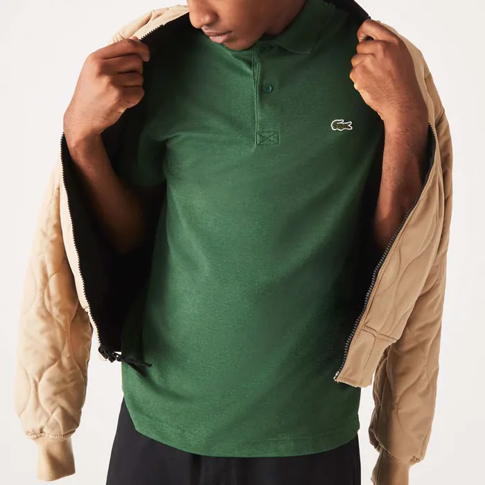 Lacoste Ribbed Collar Polo Heren