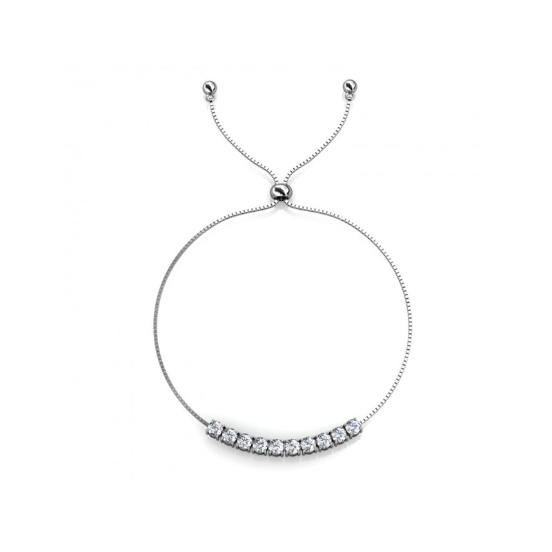 Bracelet Crystal Mia - Argenté et Cristal