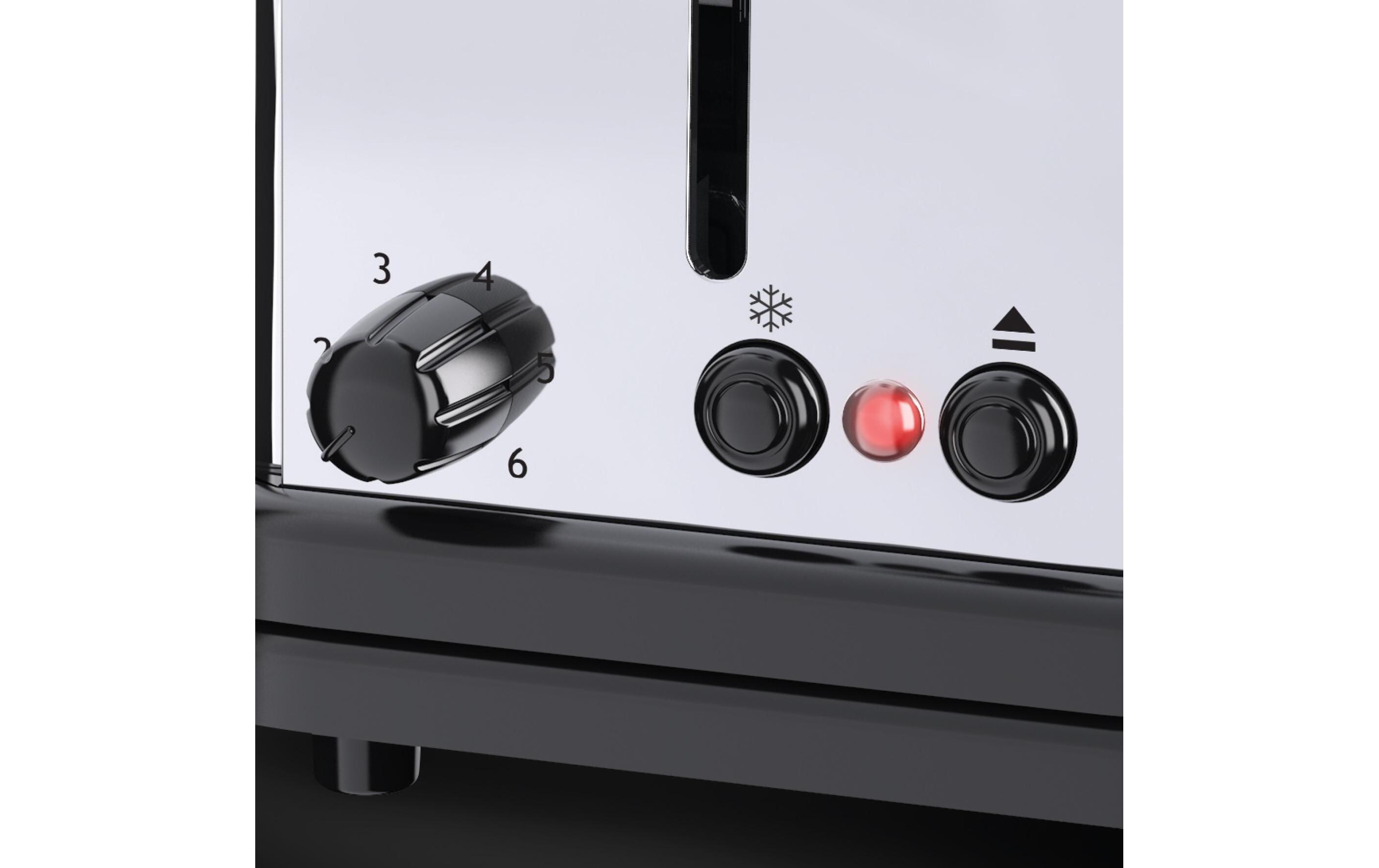 Toaster Victory 23520-56 SchwarzLangschlitz Toaster, Schwarz