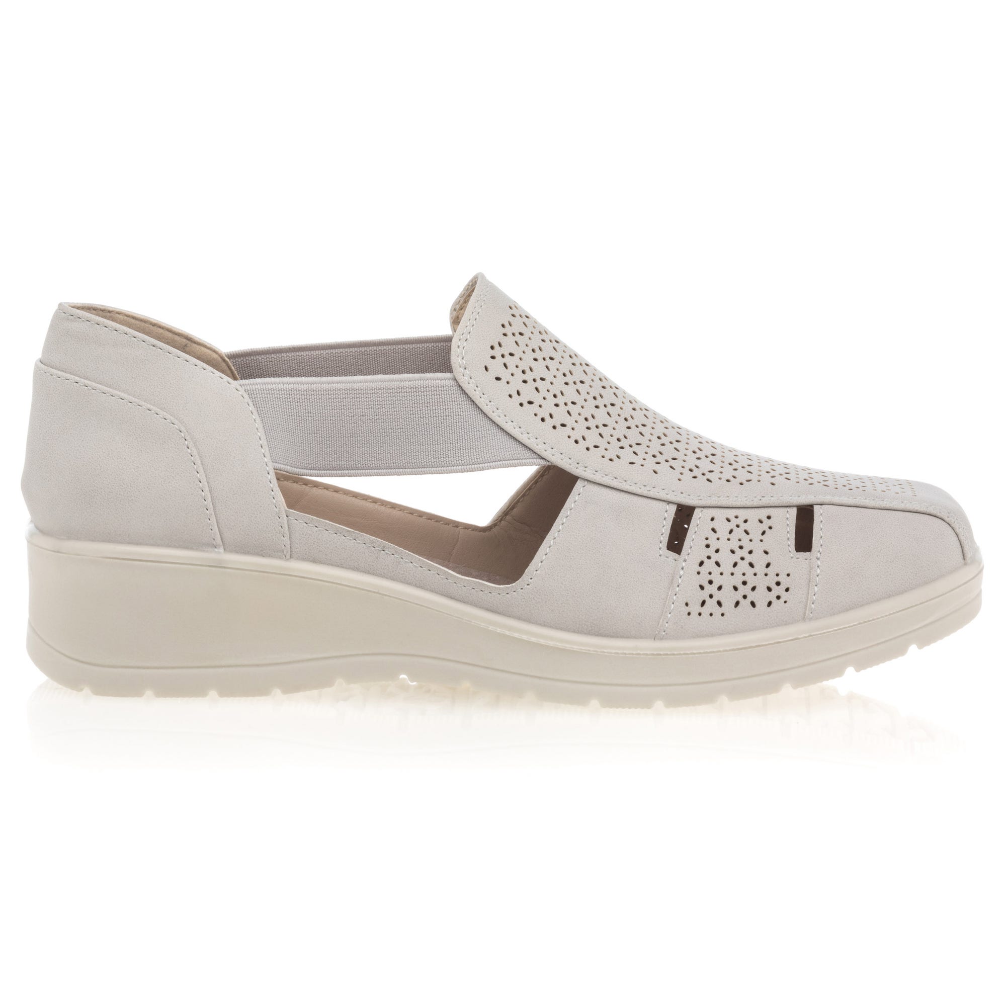 Mocassins pieds sensibles Femme gris