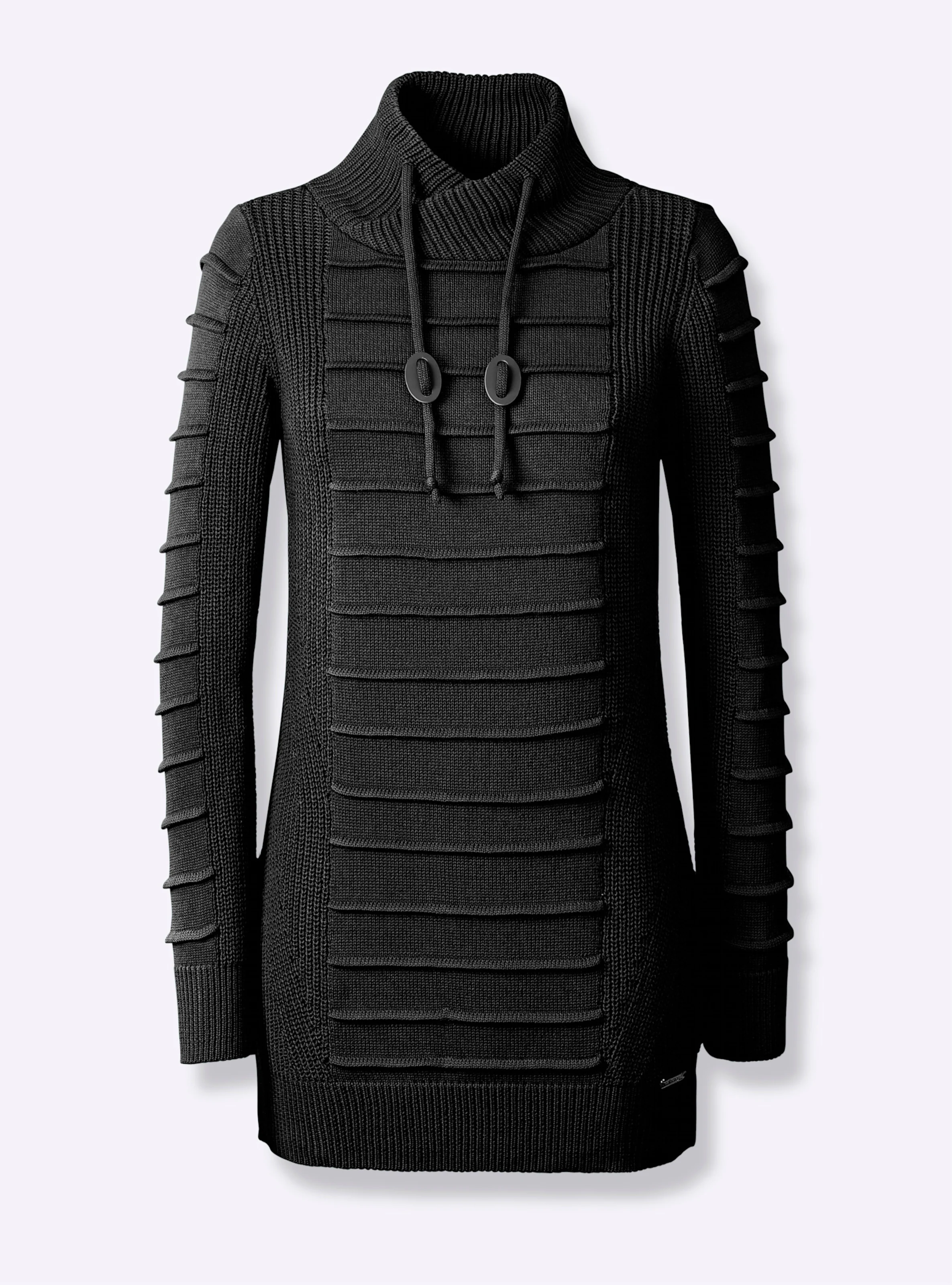 Longpullover in schwarz