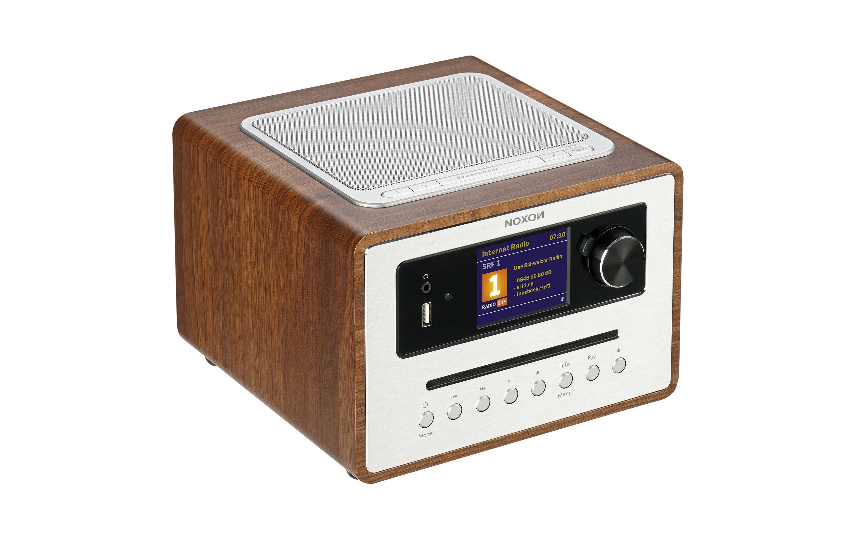 DAB+ Radio IRadio 500 CD – Walnuss<br>All-in-One Radio mit 360°-Sound und allen möglichen Features