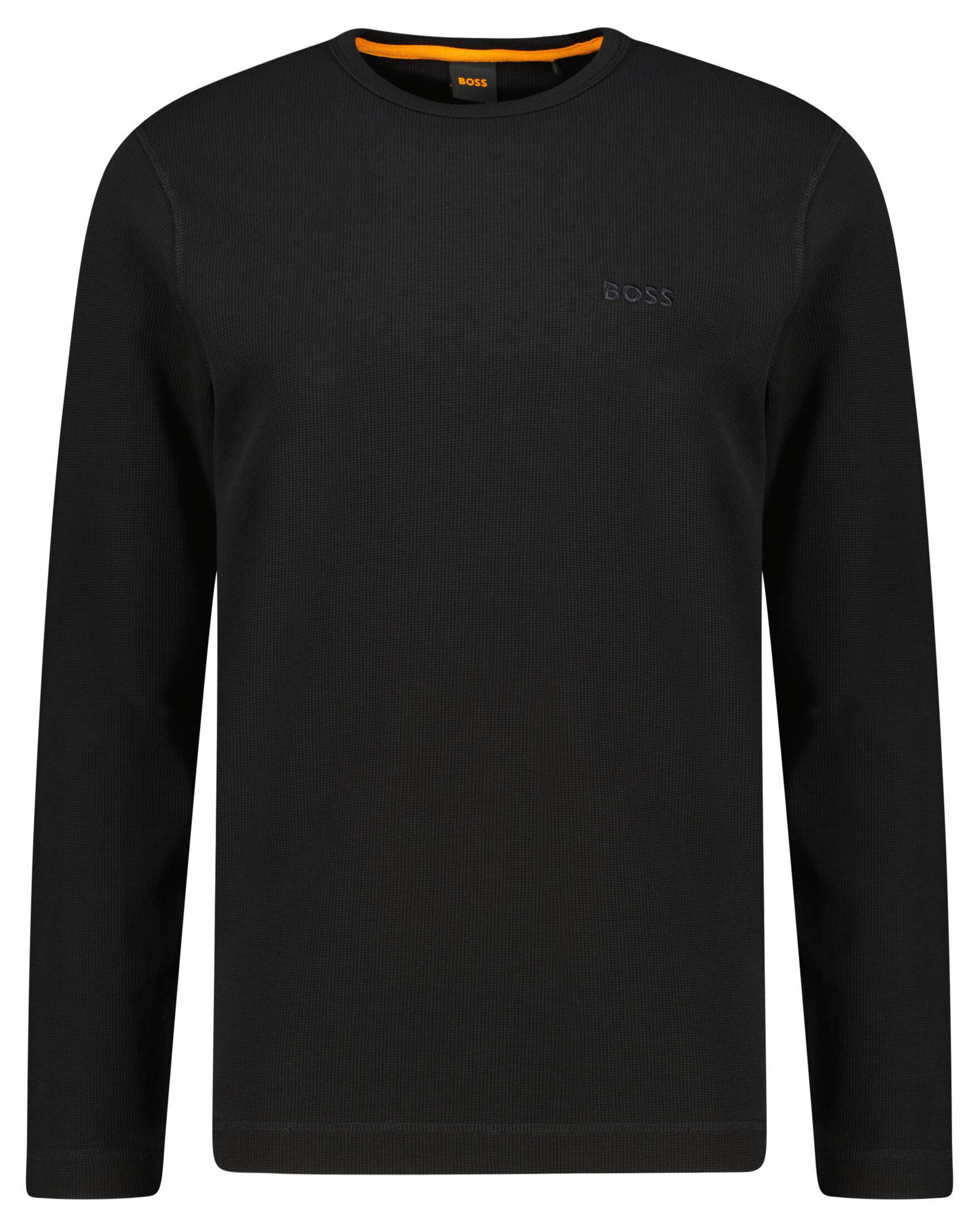BOSS| Herren Longsleeve TEMPESTO mit Waffelstruktur Regular Fit