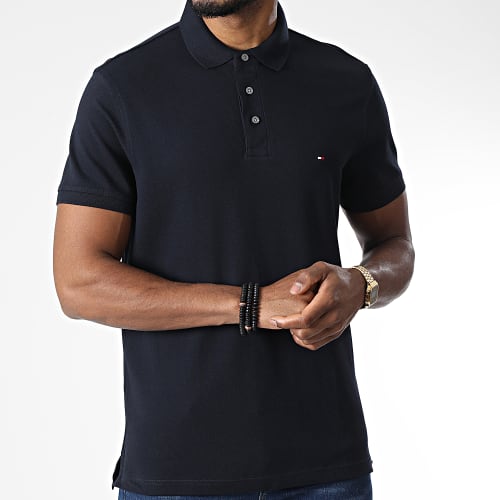 Polo Manches Courtes Slim 7771 Bleu Marine