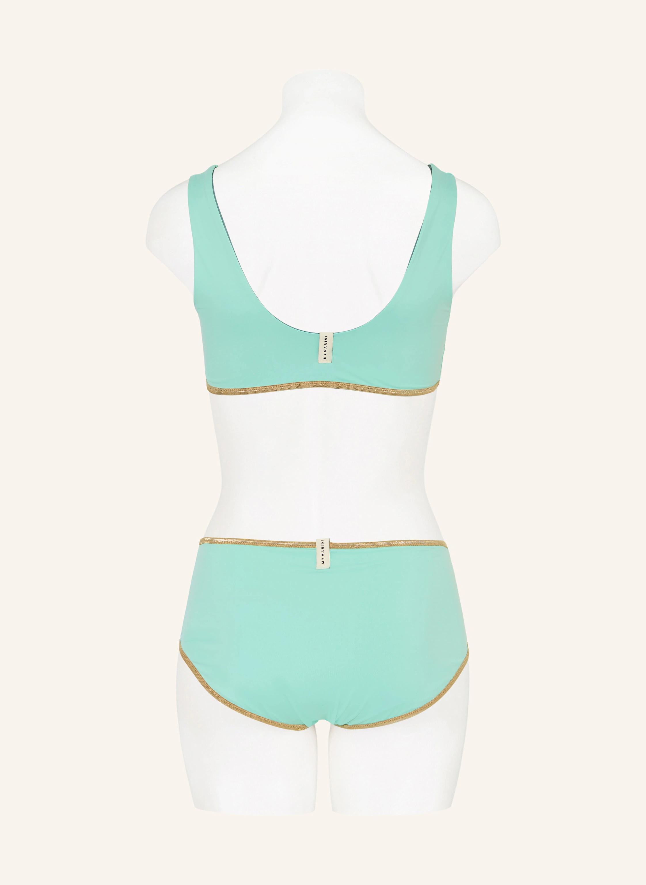 MYMARINI Bustier-Bikini-Top POOL BRA SHINE zum Wenden mit UV-Schutz 50+