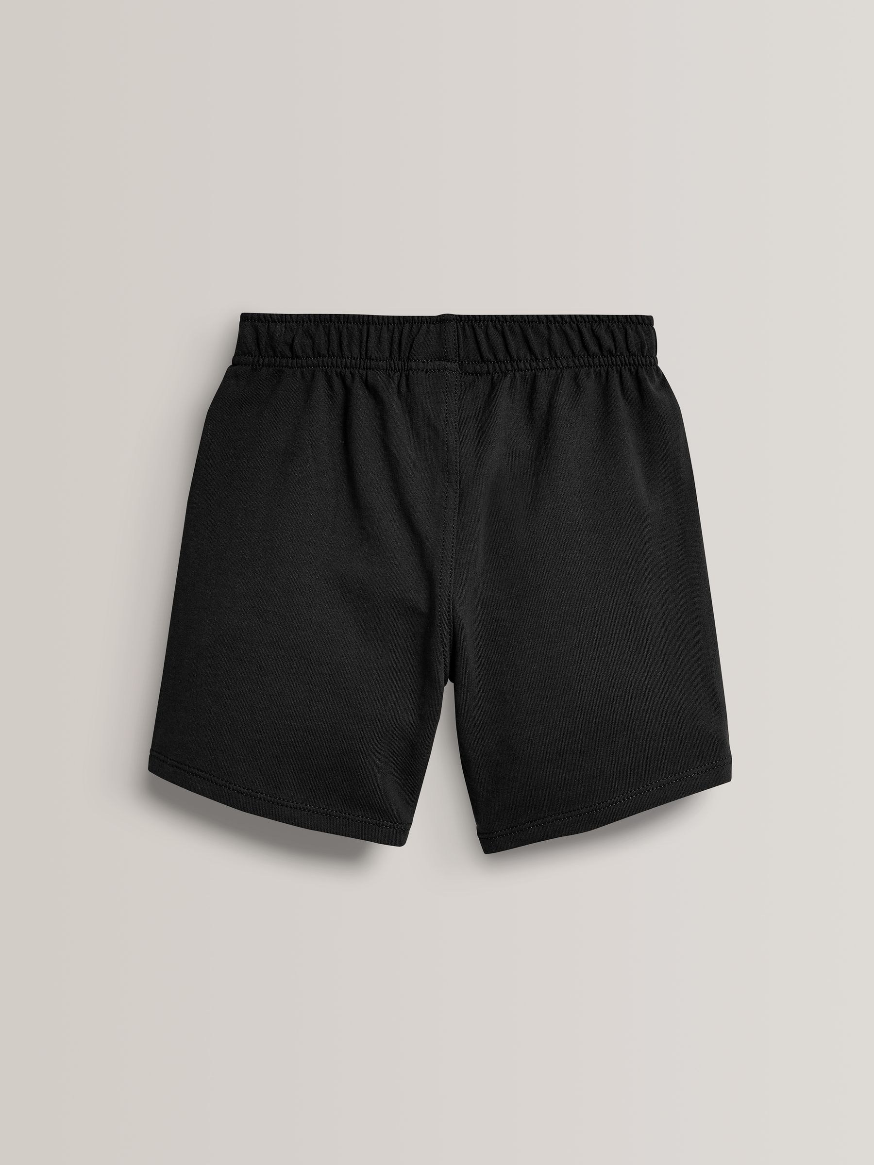 Zwart - 100% katoenen jersey schoolshorts (3 - 16 jr)
