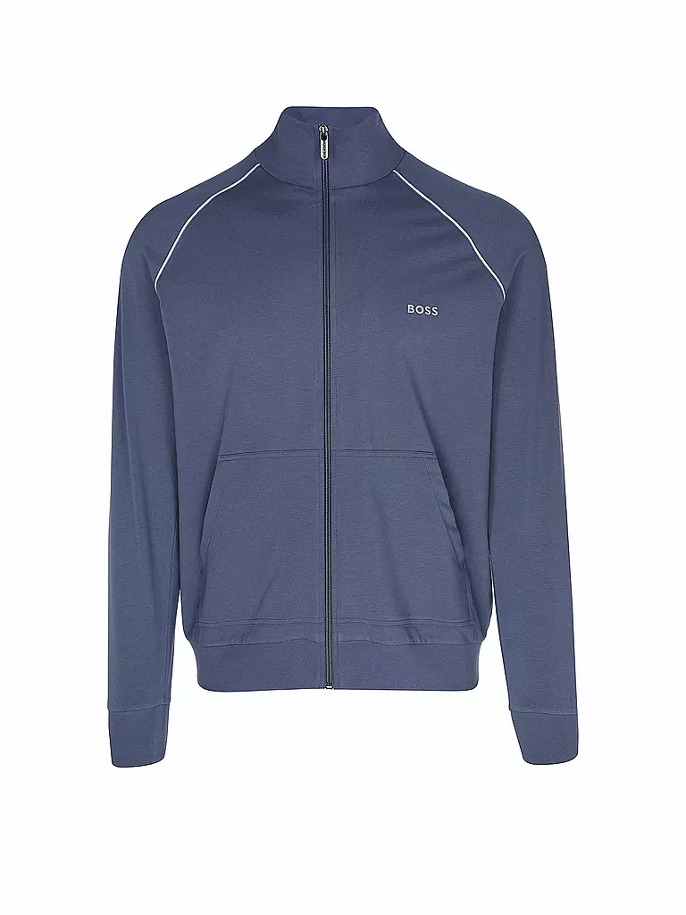 BOSS Loungewear Jacke  blau