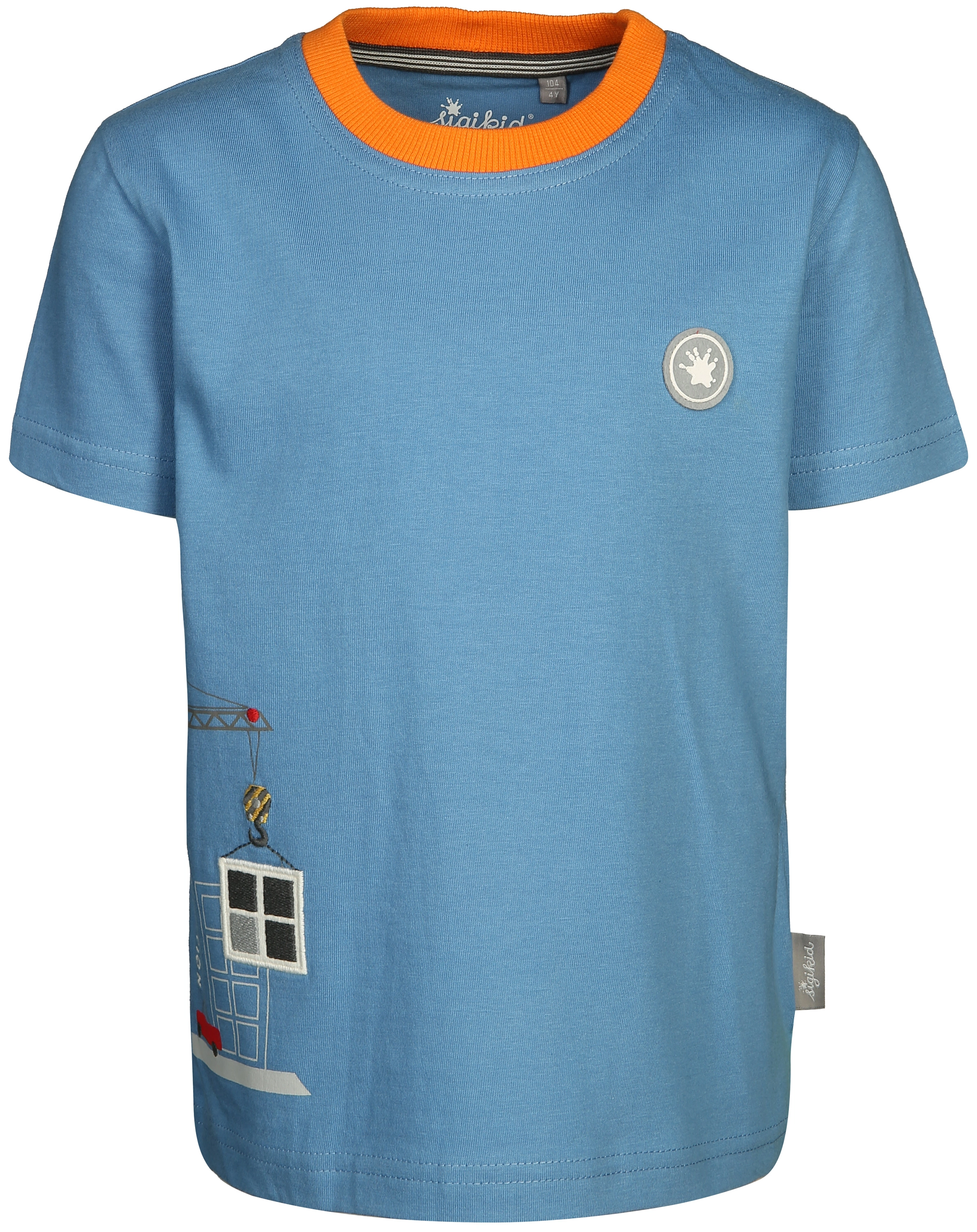 T-Shirt UNDER CONSTRUCTION in blau