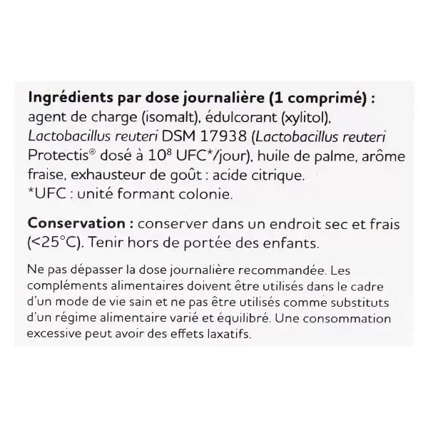 BioGaia Probióticos Lactobacillus Reuteri Protectis Sabor Morango 30 comprimidos