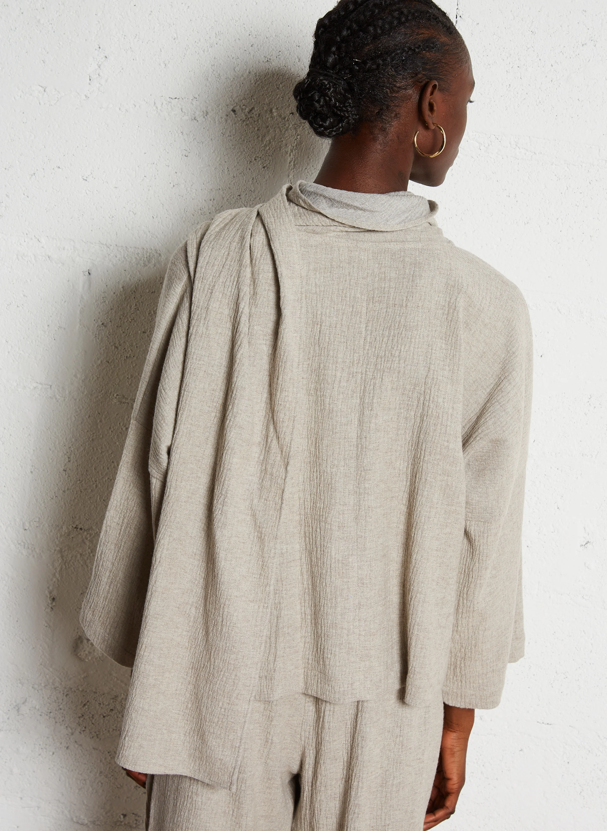 DORIAN - Top ample à col rond | Argent
