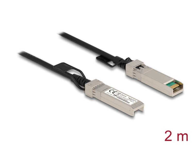 Delock Direct Attach Kabel SFP /SFP  2 m Delock Kabel Twinax SFP  Stecker zu SFP  Stecker 2 m