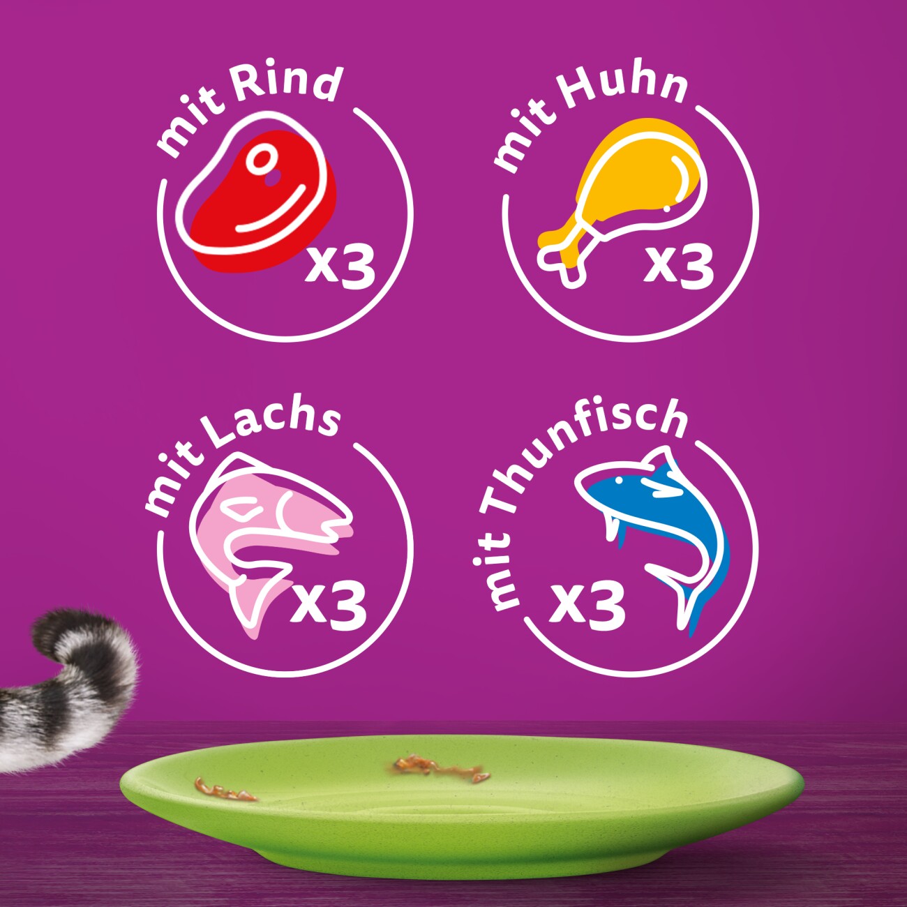 Whiskas Multipack 7+ Gemischte Auswahl in Sauce 12 x 85g