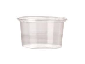 Dressingbæger 80 ml Ø70 mm Rundt PS Klar,30 pk x 100 stk/krt