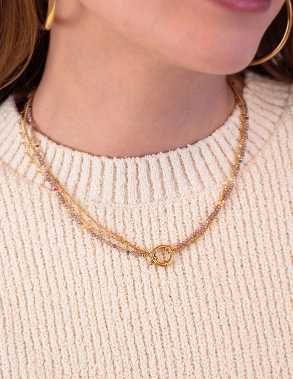 My Jewellery Sunrocks ketting taupe MJ12200