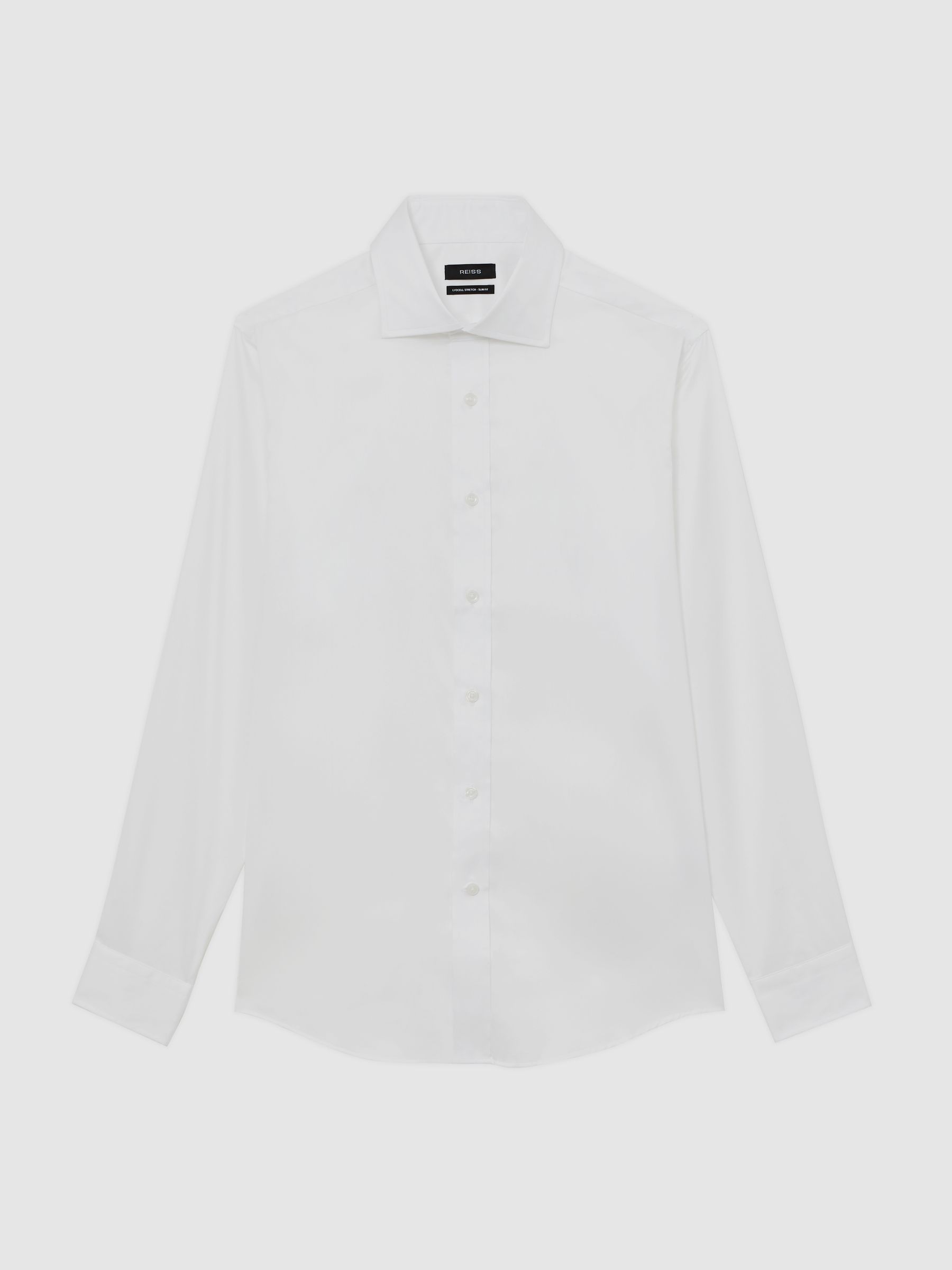 Wit - Slim Fit - Reiss Bishopsgate Cotton-Tencel Stretch Shirt