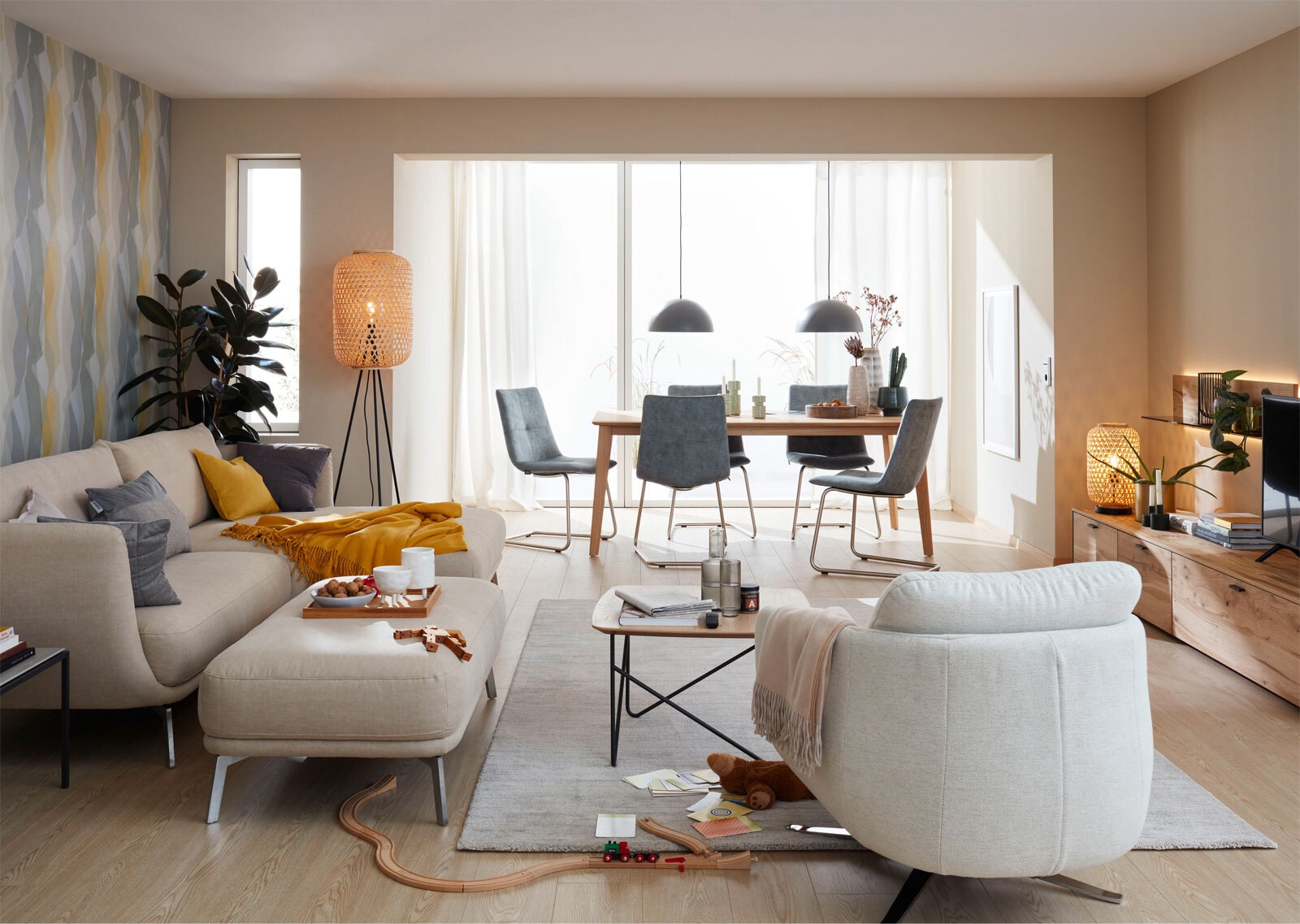 SCHÖNER WOHNEN-Kollektion Teppich BALANCE 200 x 290 cm creme