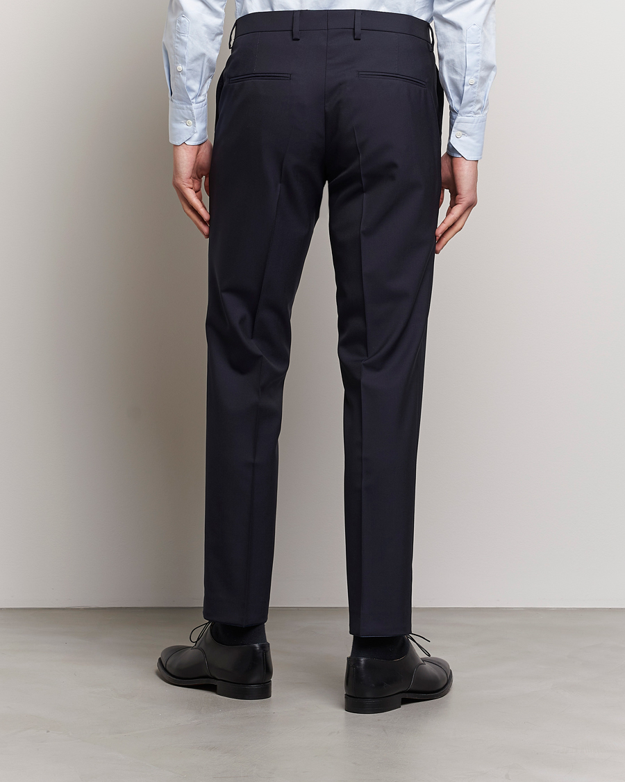 Oscar Jacobson Diego Wool Trousers Navy