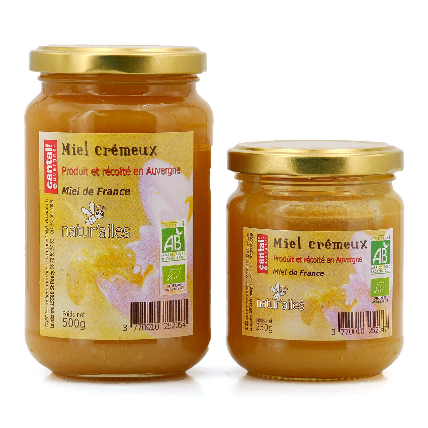 Miel crémeux bio de Montagne brassé