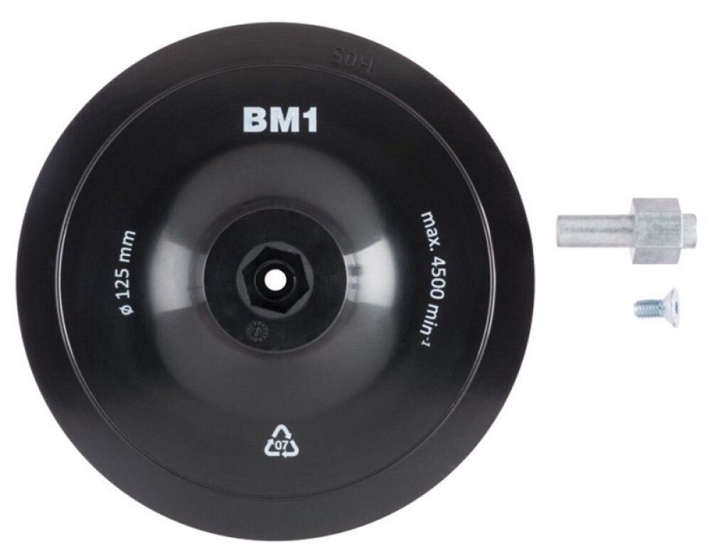 SLIPEPLATE CRAFTOMAT MED BORRELÅS Ø125MM