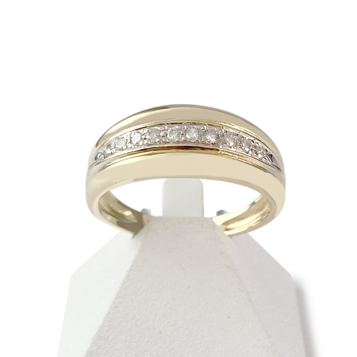 Bague d'occasion or 750 jaune diamants