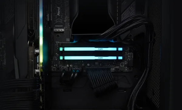 Kingston FURY Beast RGB - DDR5 - sæt - 32 GB: 2 x 16 GB - DIMM 288-PIN - 6000 MHz / PC5-48000 - CL30 - 1.4 V - ikke bufferet - on-die ECC - sort