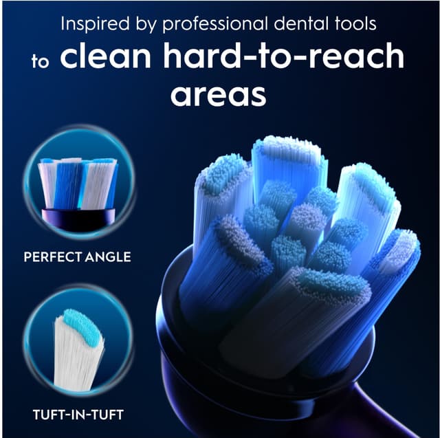 Oral-B iO Ultimate Clean tandbørstehoved 195522 6-stk (sort)