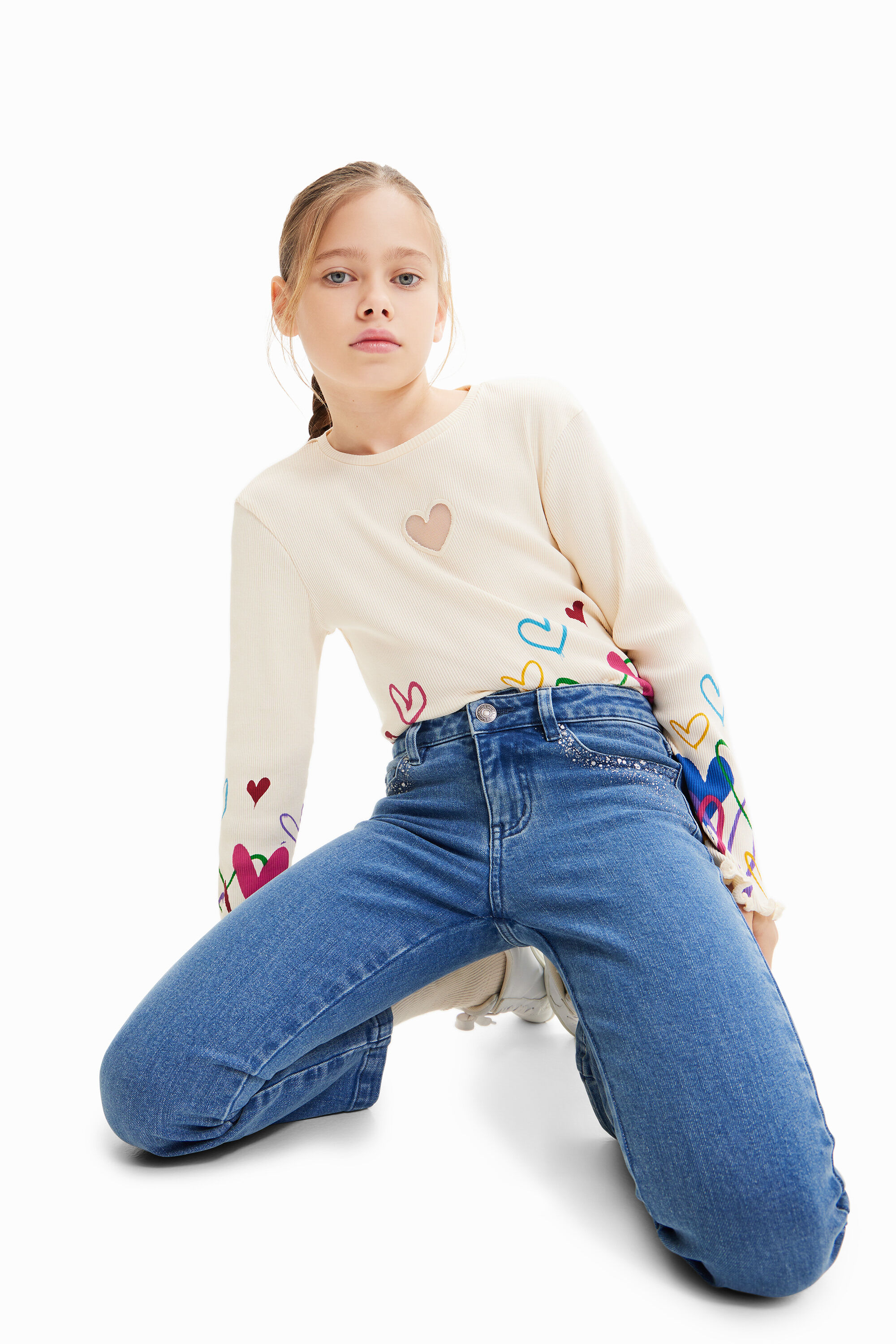 Jean flare brillant