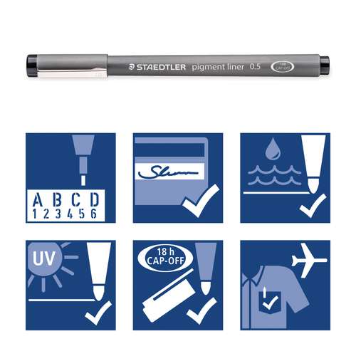 STAEDTLER® Pigment Liner 308 3er Etui