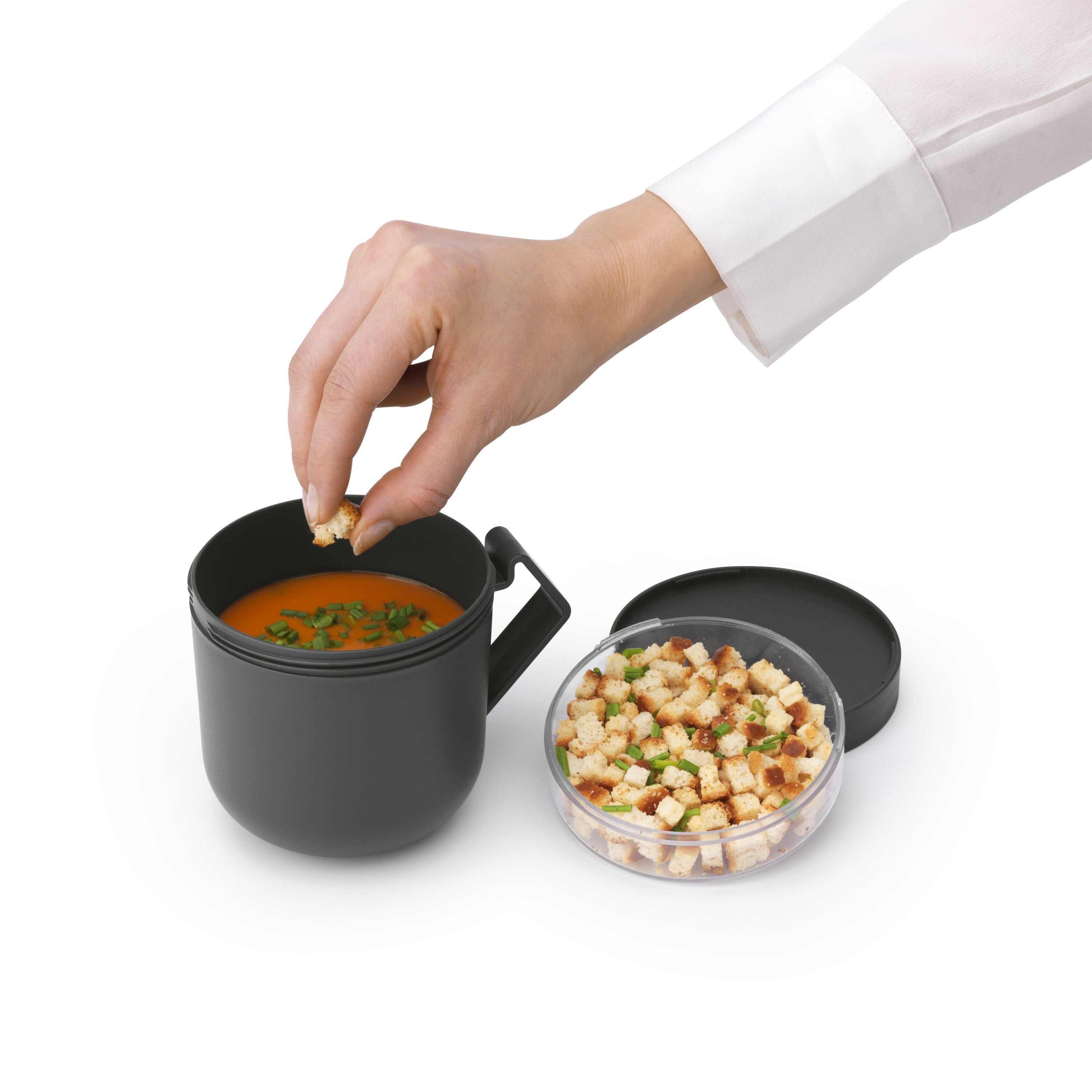 Brabantia Make & Take Soepbeker to Go 0,6 L - Magnetron - Dark Grey
