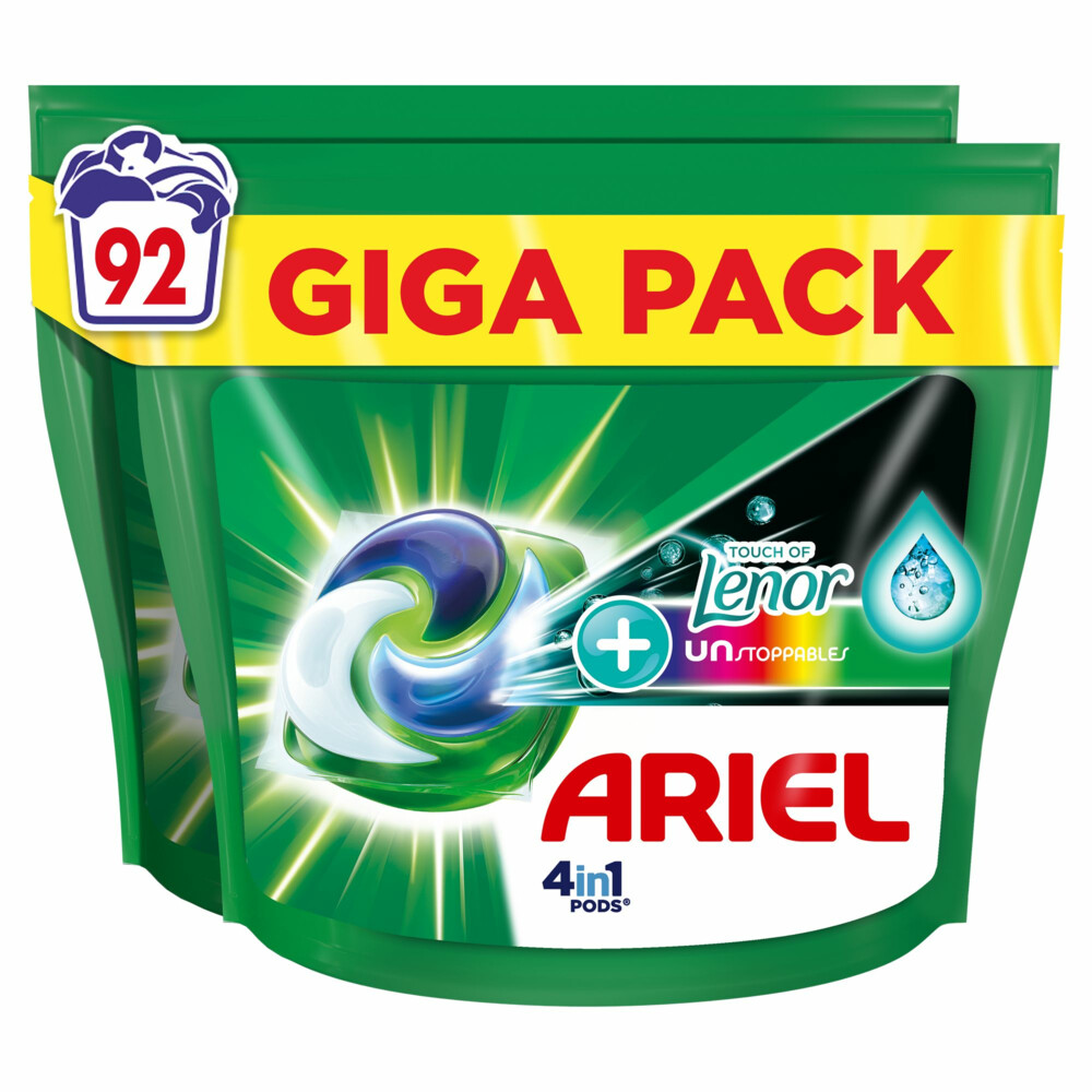 Ariel 4in1 Wasmiddel Pods Color Lenor Unstoppables92 stuks