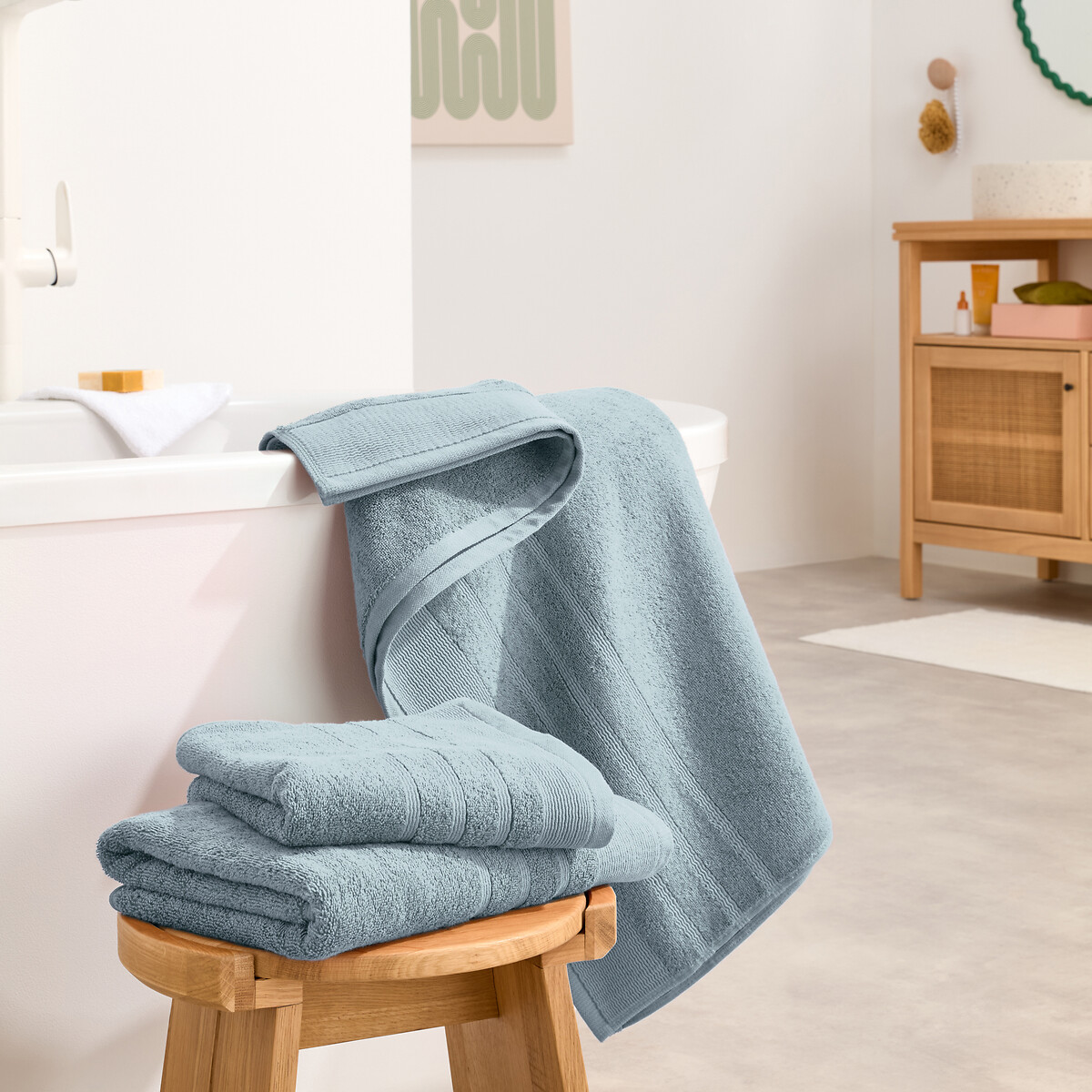 LA REDOUTE INTERIEURS<br>Toalha atoalhada Bouclette 600 g/m², Zavara