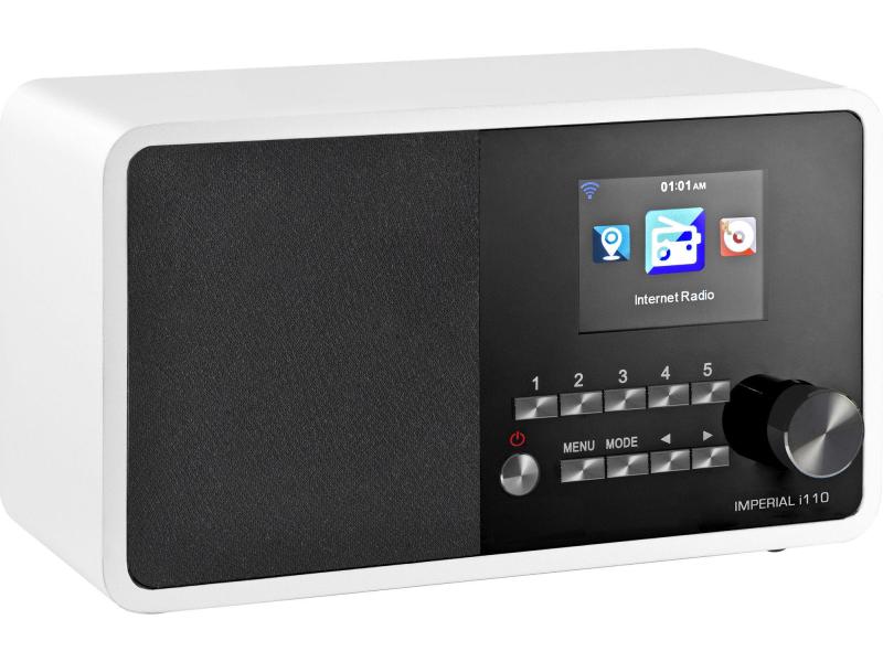 Imperial Internet Radio i110 Weiss Internetradio mit Wettervorhersage