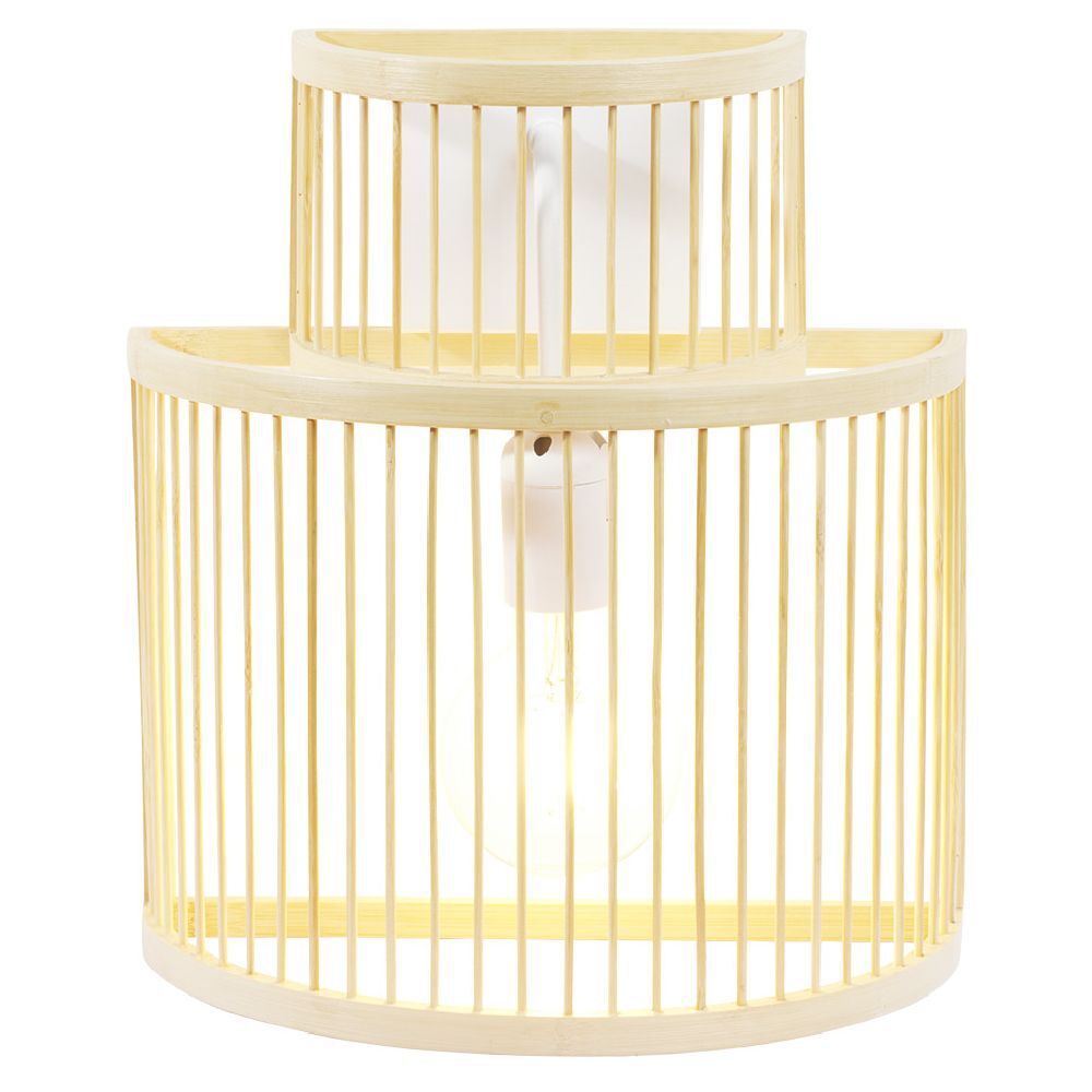 Applique murale ajourée bambou beige
