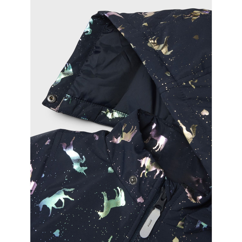 Køb Name It Dark Sapphire Unicorn Nmfmaxi Pa Jakke Foil Aop Noos