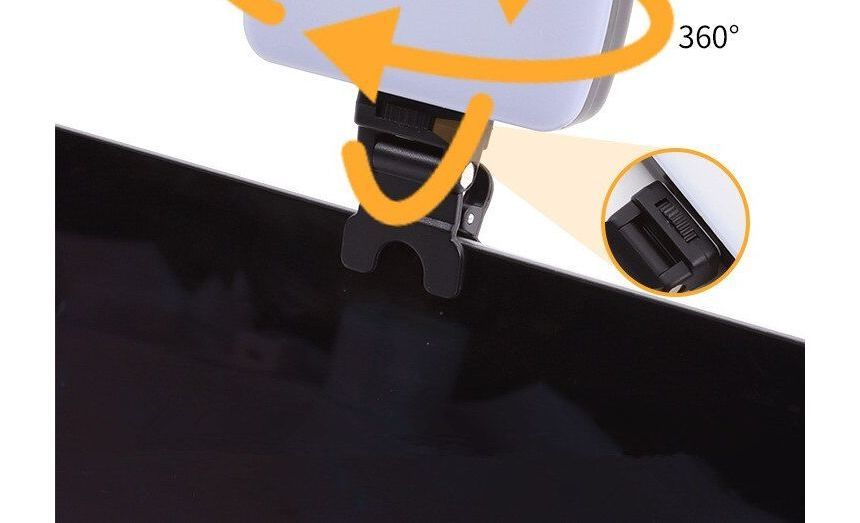 HOMTEC - Oplaadbare / USB-aangedreven clip-on LED-lamp